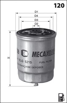 ELG5382 MECAFILTER Топливный фильтр