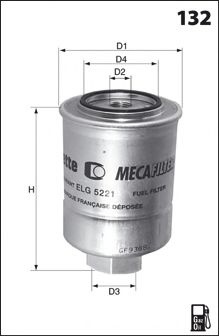 ELG5308 MECAFILTER Топливный фильтр