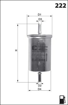 ELE6126 MECAFILTER Топливный фильтр