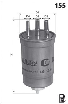 ELG5290 MECAFILTER Топливный фильтр