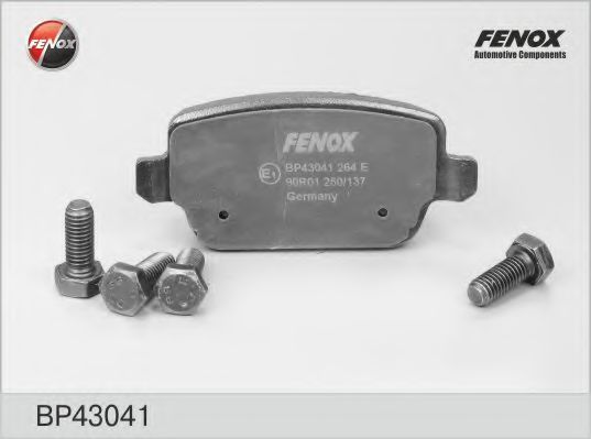 BP43041 FENOX Комплект тормозных колодок, дисковый тормоз
