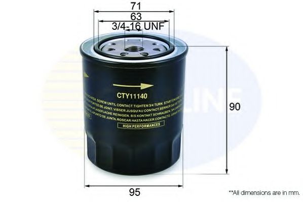 CTY11140 COMLINE Масляный фильтр