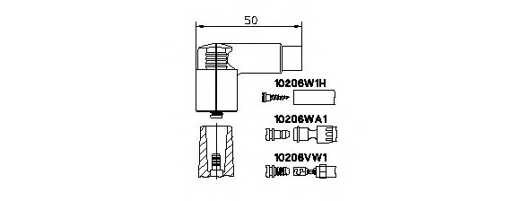 Элемент катушки зажигания VW PASSAT (B3, B4) 1.8 1988