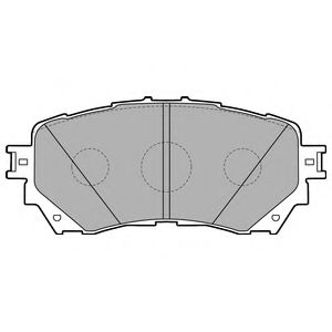 LP2487 DELPHI Комплект тормозных колодок, дисковый тормоз