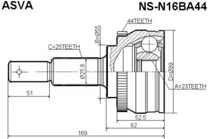 NS-N16BA44 ASVA  ,  
