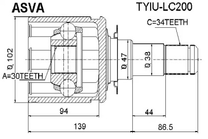 TYIU-LC200 ASVA  ,  